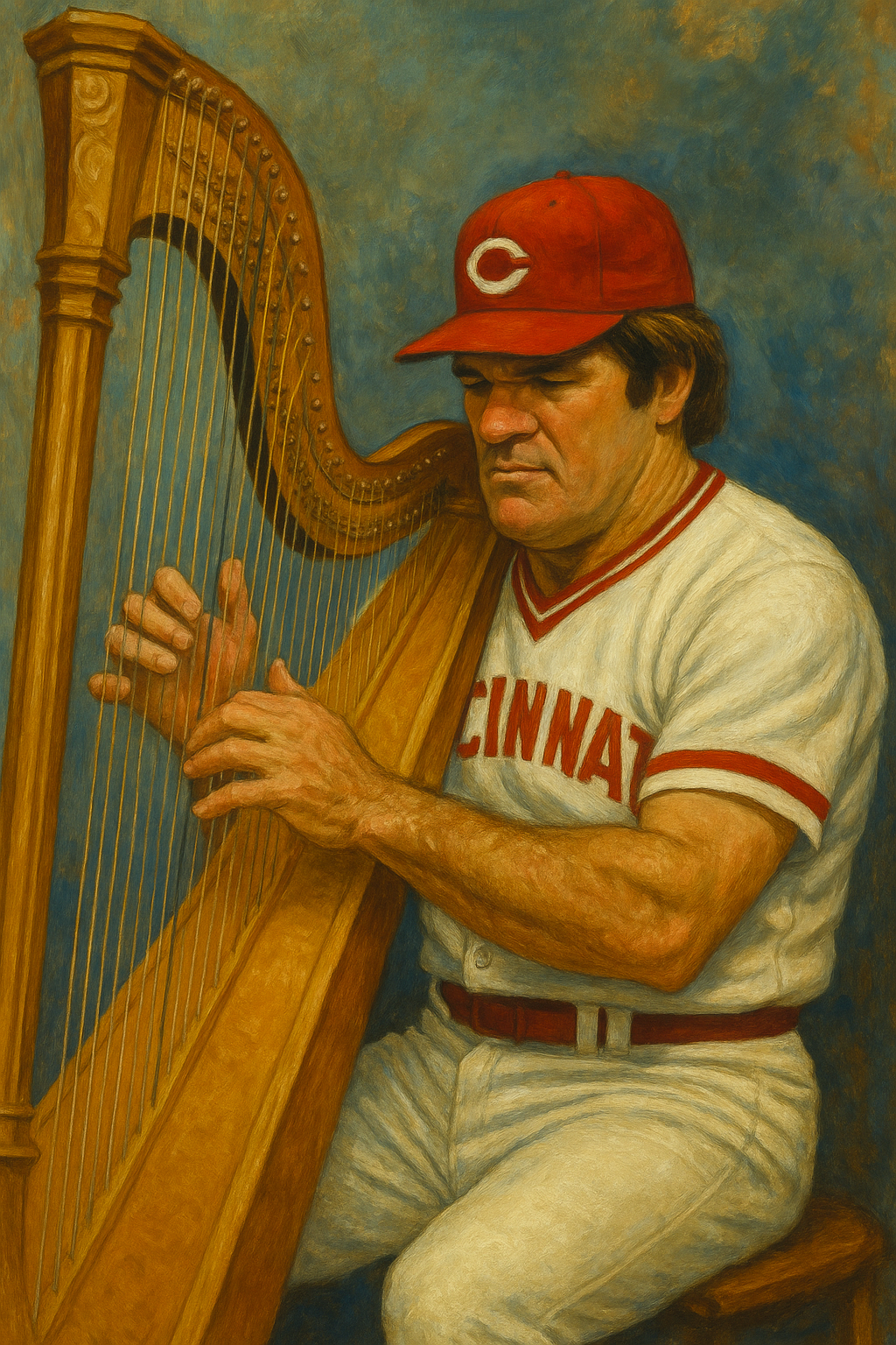 Figure 1: &ldquo;Pete Rose and Harp&rdquo; by George Jones and ChatGPT is licensed under CC-BY 4.0